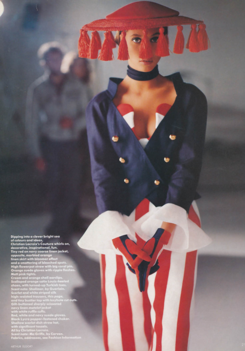 Christy Turlington featured in Paris couture, April 1988