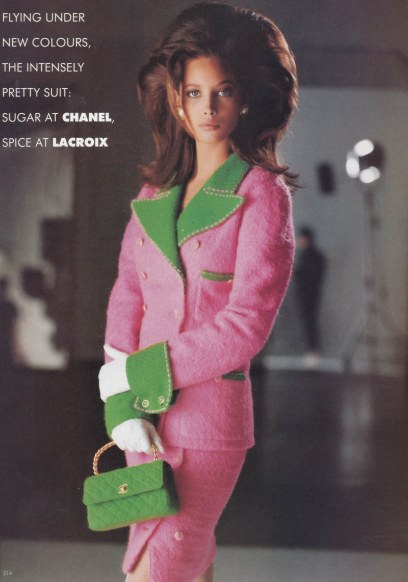 Christy Turlington featured in Paris couture, April 1988