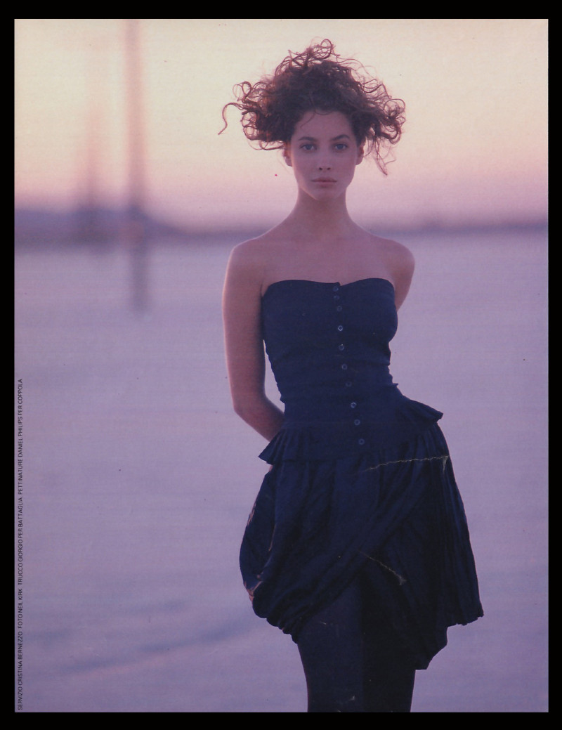 Christy Turlington featured in Nera e la notte, March 1988