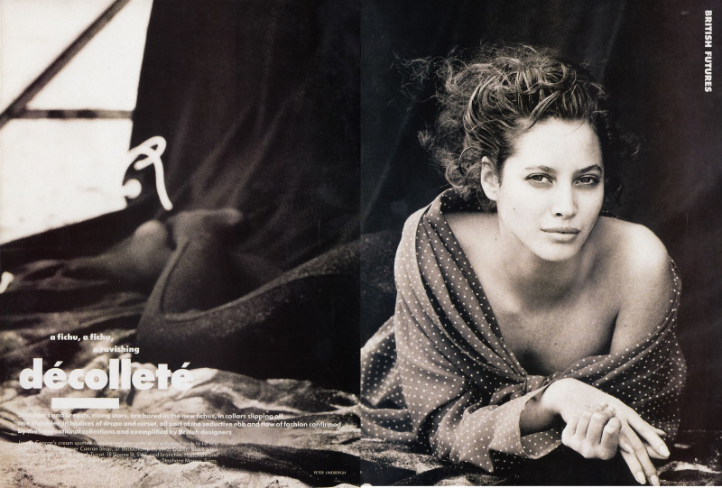 Christy Turlington featured in British futures , February 1988