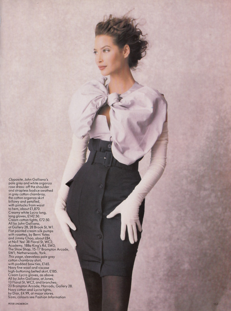 Christy Turlington featured in British futures , February 1988