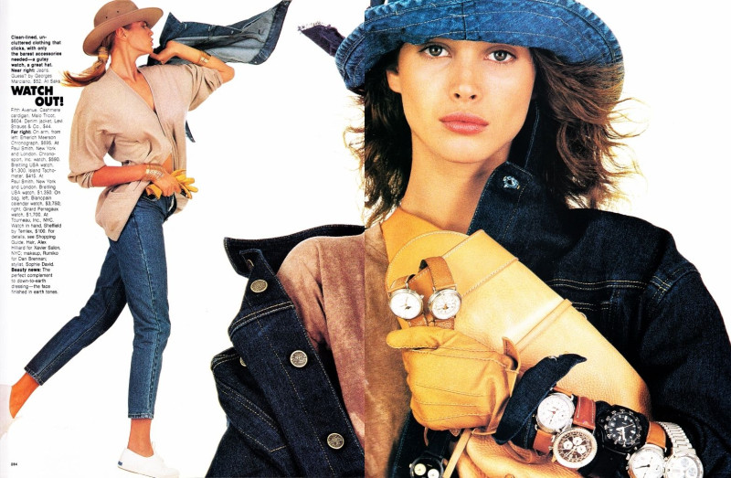 Christy Turlington featured in Basic training, March 1988