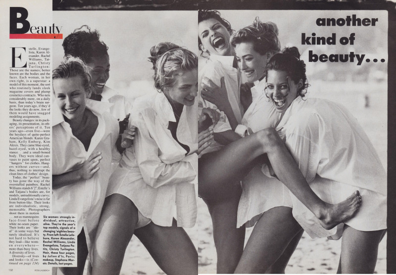 Christy Turlington featured in Another kind of beauty, August 1988