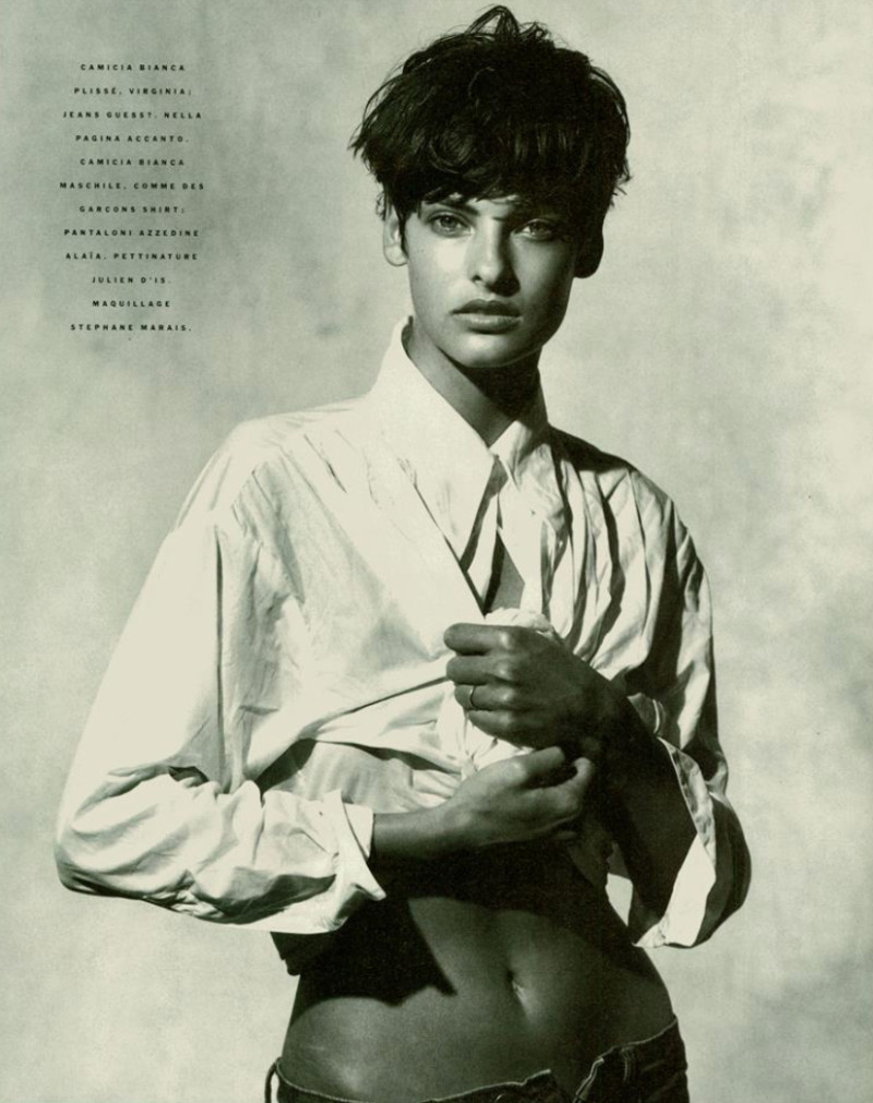 Linda Evangelista featured in 20 pagine di donne donne, December 1988