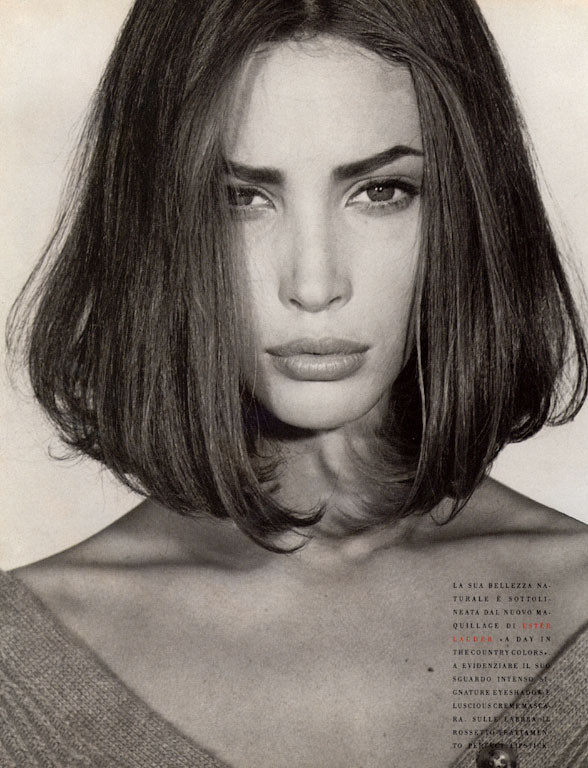 Christy Turlington featured in Bentornata Christy, October 1989