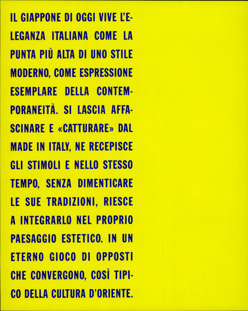 Trionfa la moda italiana in Giappone, November 1990