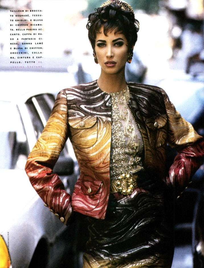 Christy Turlington featured in Sophisticated lady, September 1990