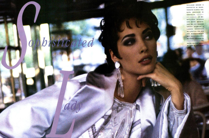 Christy Turlington featured in Sophisticated lady, September 1990