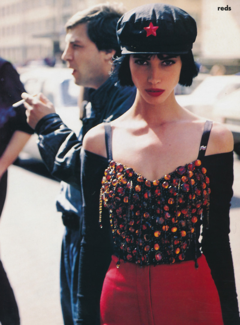 Christy Turlington featured in Reds, September 1990