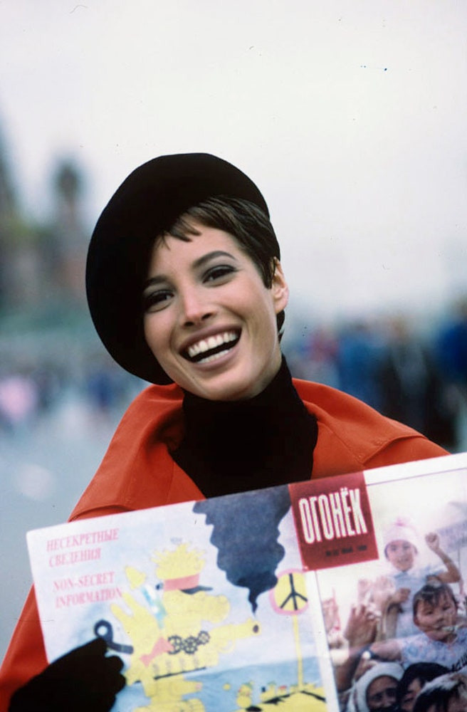 Christy Turlington featured in Reds, September 1990