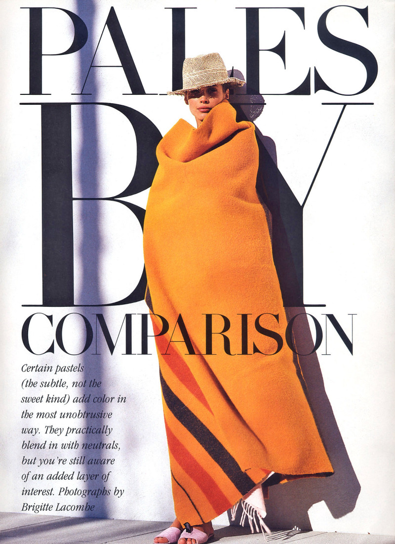 Christy Turlington featured in Pales by comparison, May 1990