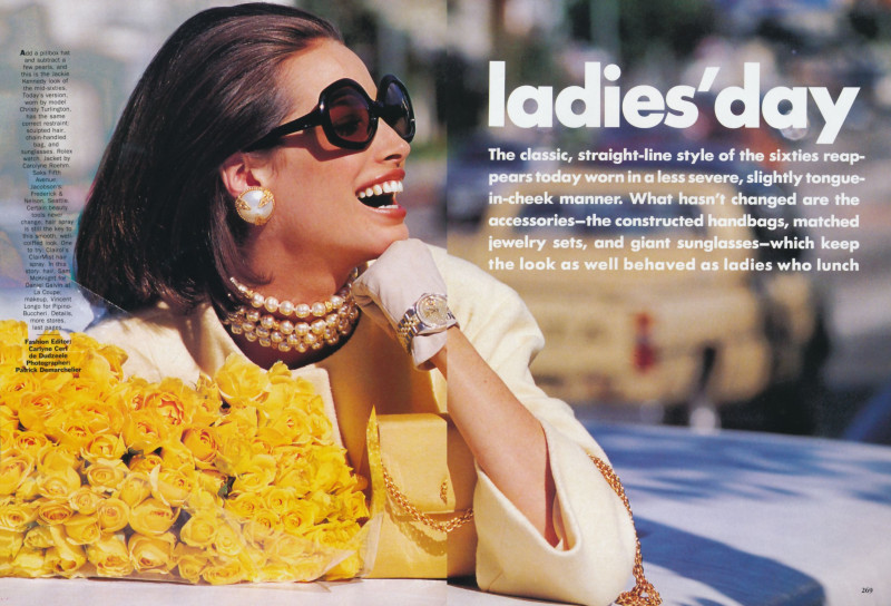 Christy Turlington featured in Ladies\'day, February 1990