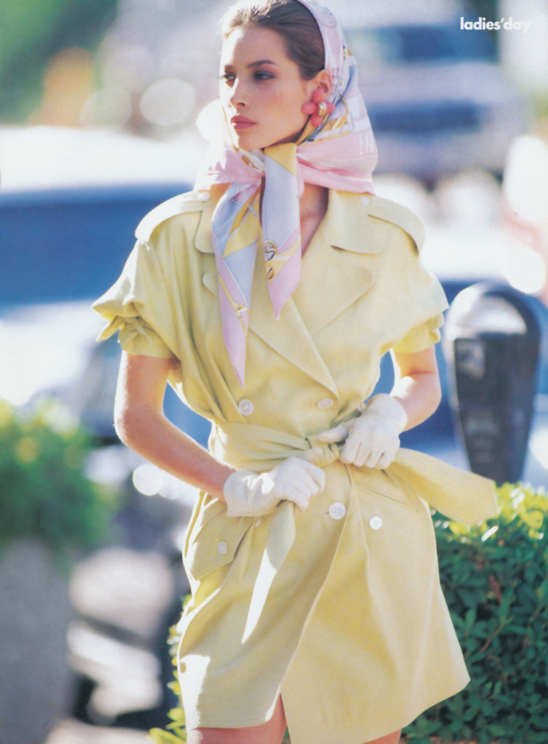 Christy Turlington featured in Ladies\'day, February 1990