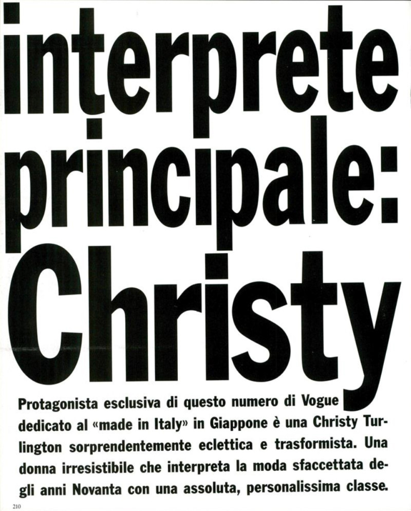 Interprete principale, November 1990