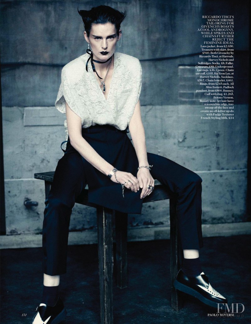 Stella Tennant featured in Pretty Vacant, May 2013
