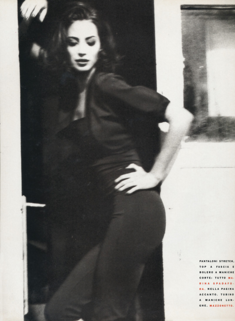 Christy Turlington featured in Belladonna, February 1990