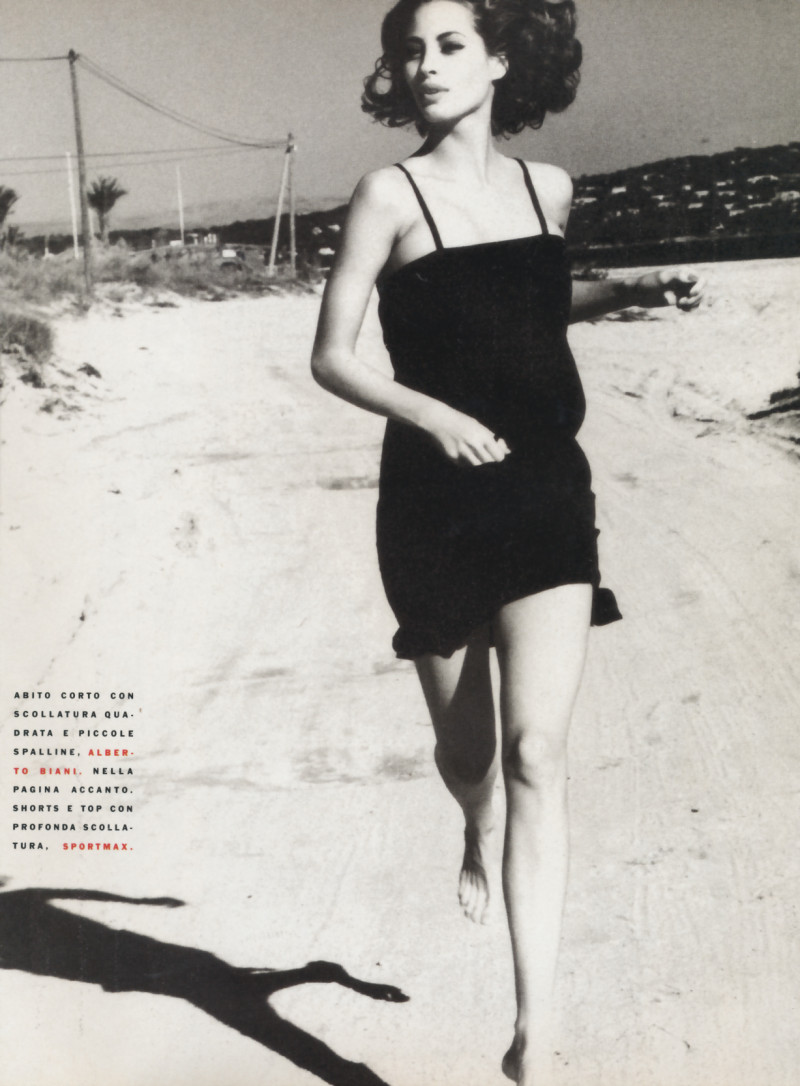 Christy Turlington featured in Belladonna, February 1990