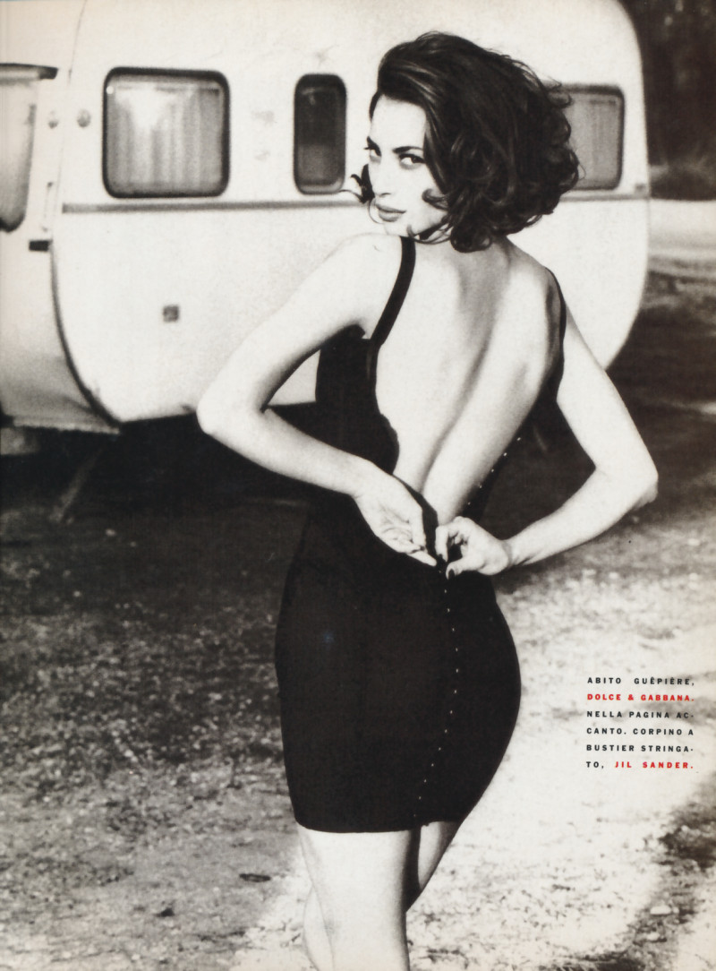 Christy Turlington featured in Belladonna, February 1990