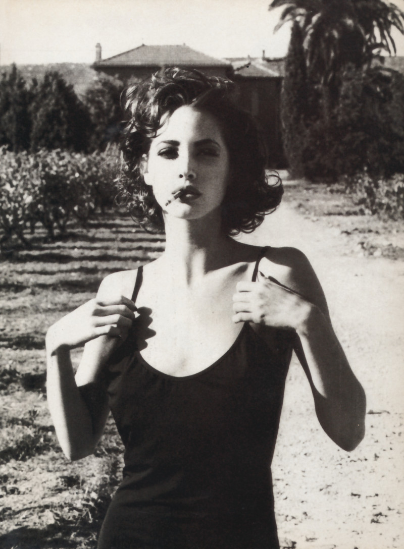 Christy Turlington featured in Belladonna, February 1990