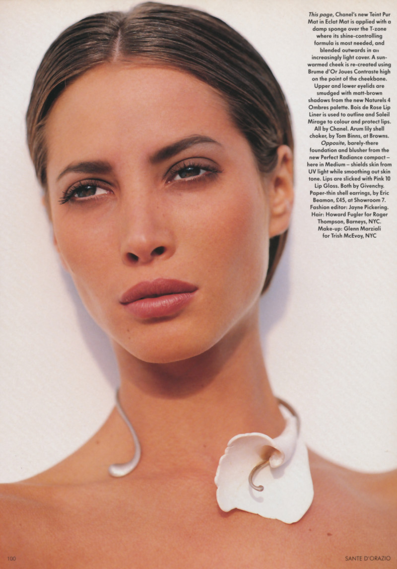 Christy Turlington featured in Christy in sunshine, July 1991