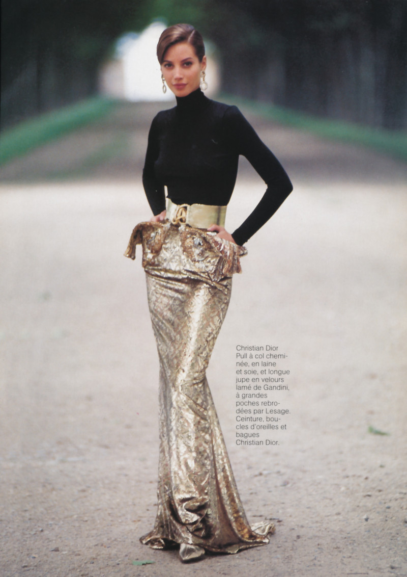 Christy Turlington featured in Rentrée des artistes, September 1991