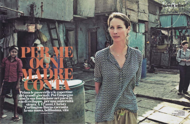 Christy Turlington featured in Per me ogni madre conta, January 2016