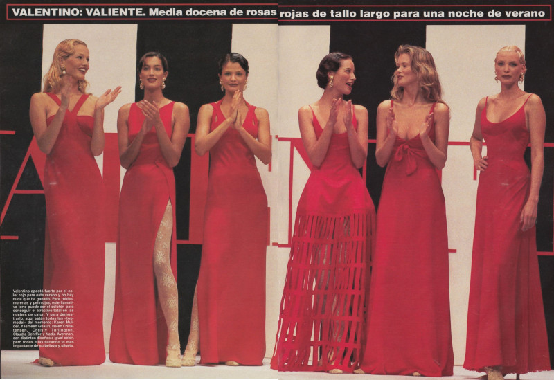 Christy Turlington featured in Valentino - Valiente, August 1992