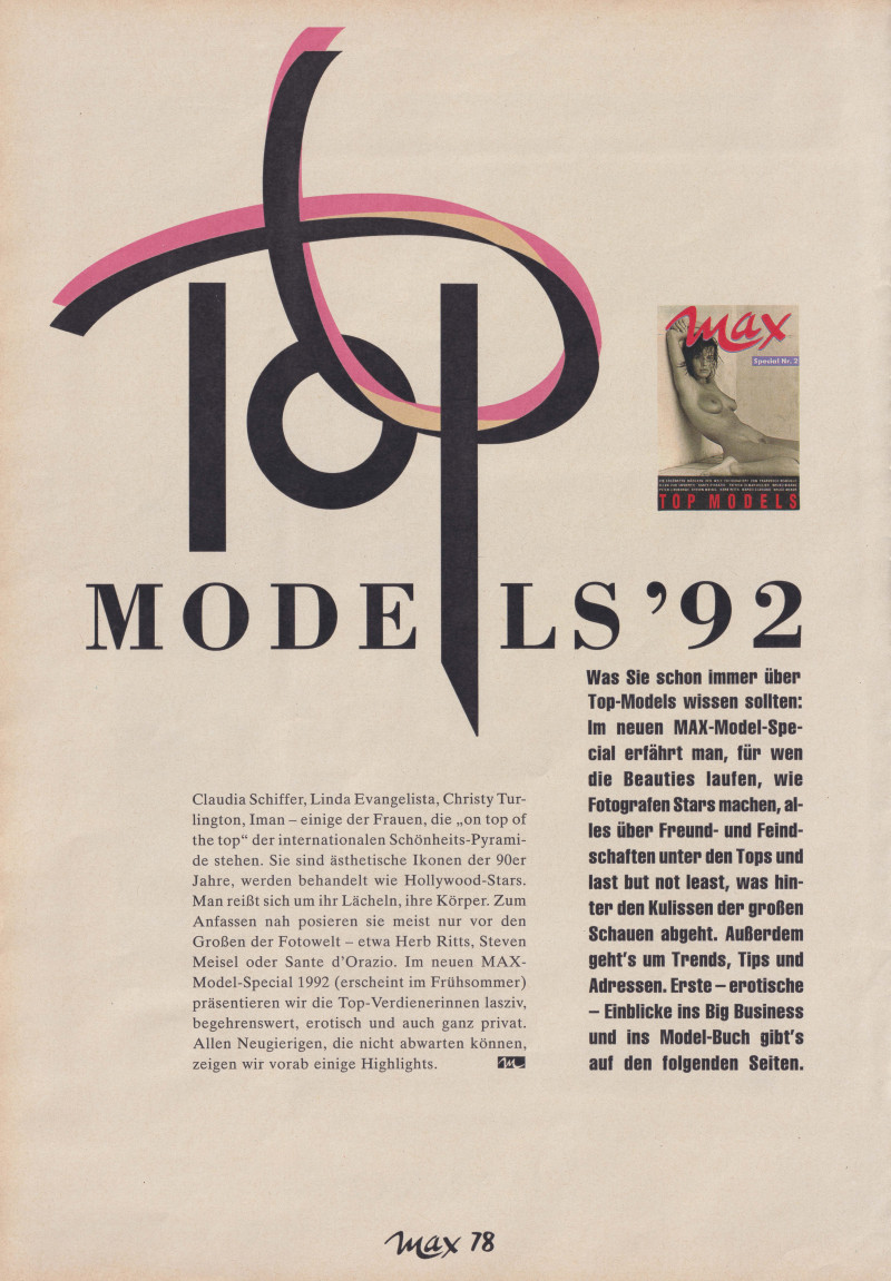 Top Models 92, March 1992