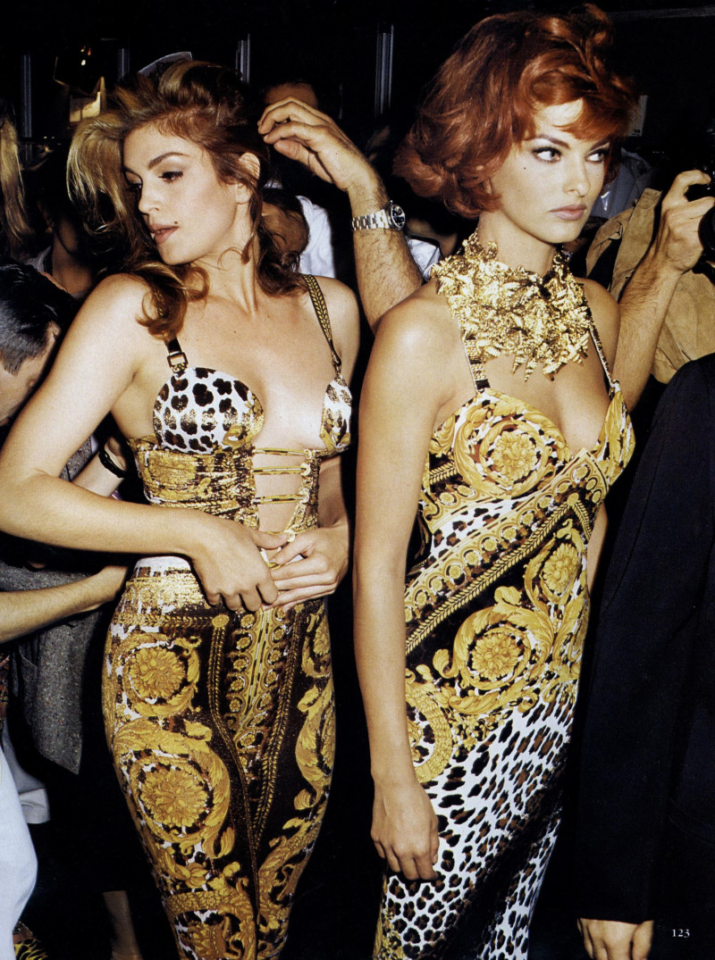 Cindy Crawford featured in Runway report, January 1992