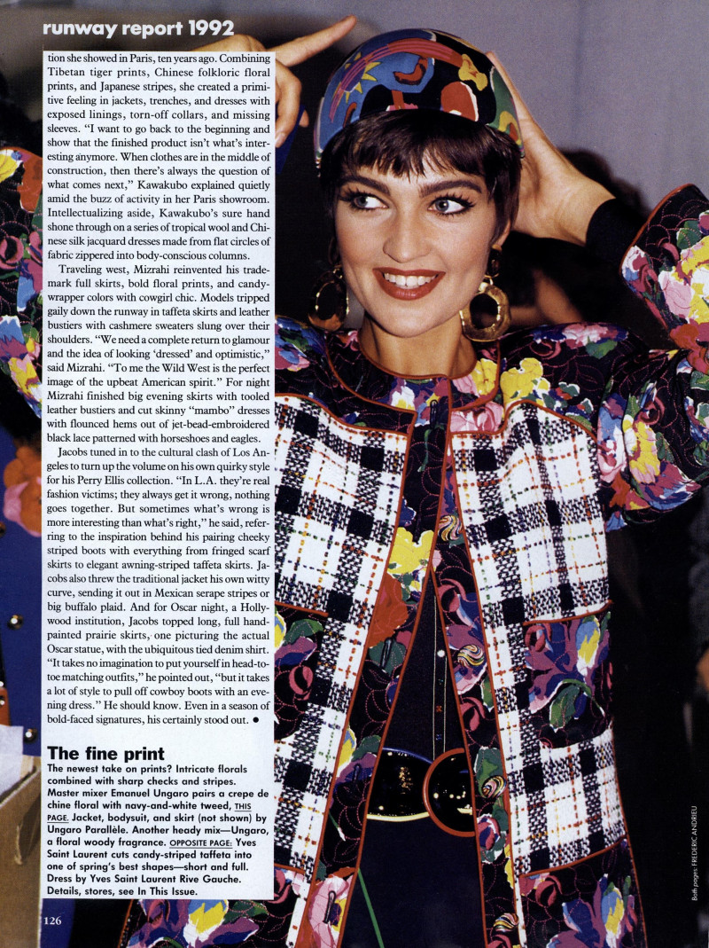 Runway report, January 1992