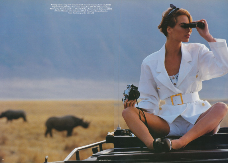 Christy Turlington featured in Plain beautiful, January 1992