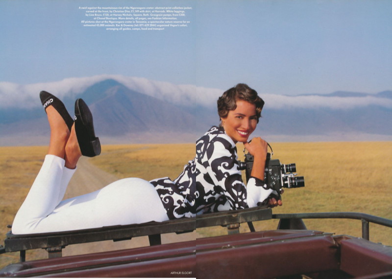 Christy Turlington featured in Plain beautiful, January 1992