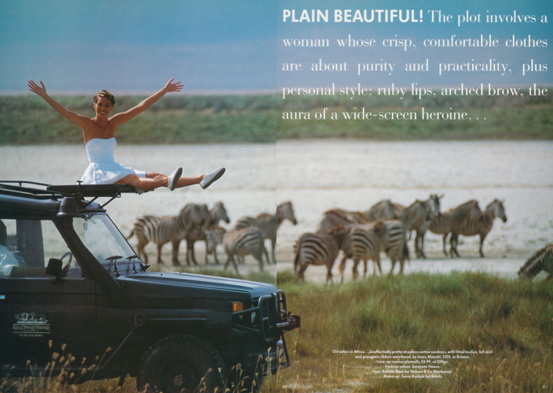 Christy Turlington featured in Plain beautiful, January 1992