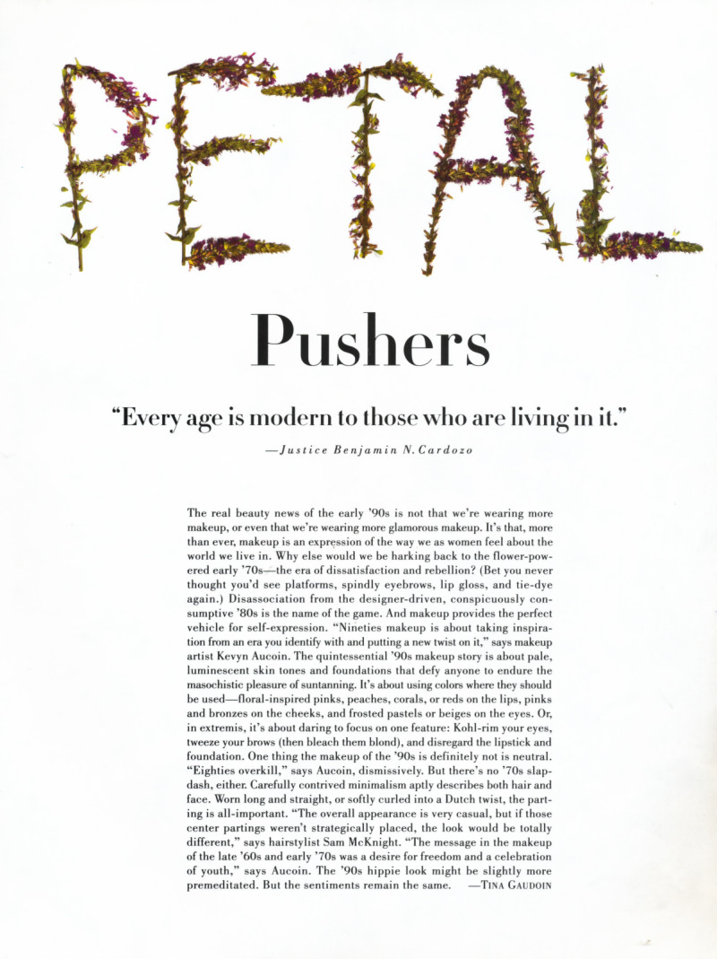 Petal pushers, October 1992