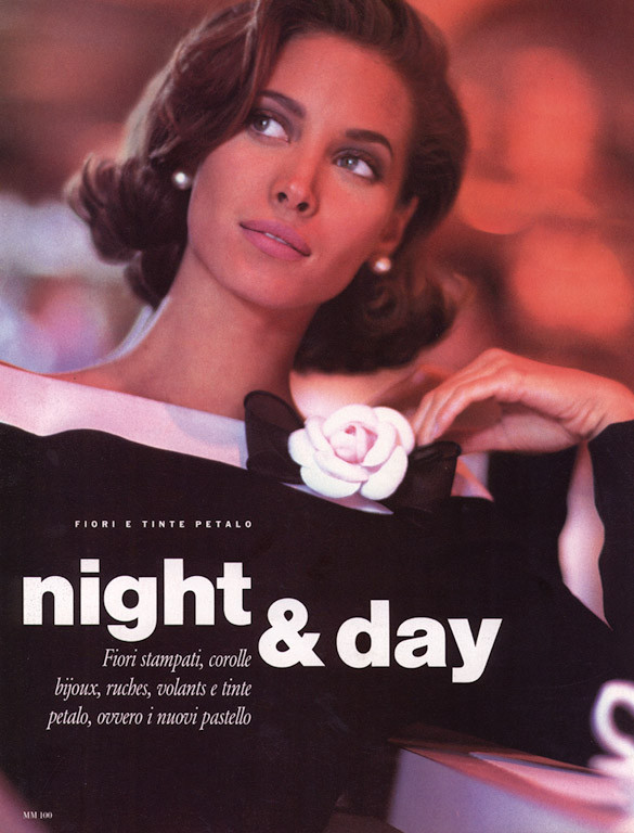 Christy Turlington featured in Night & Day, June 1992