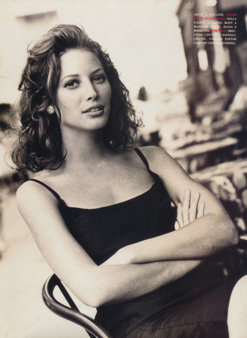 Christy Turlington featured in I found my love in Portofino, December 1992