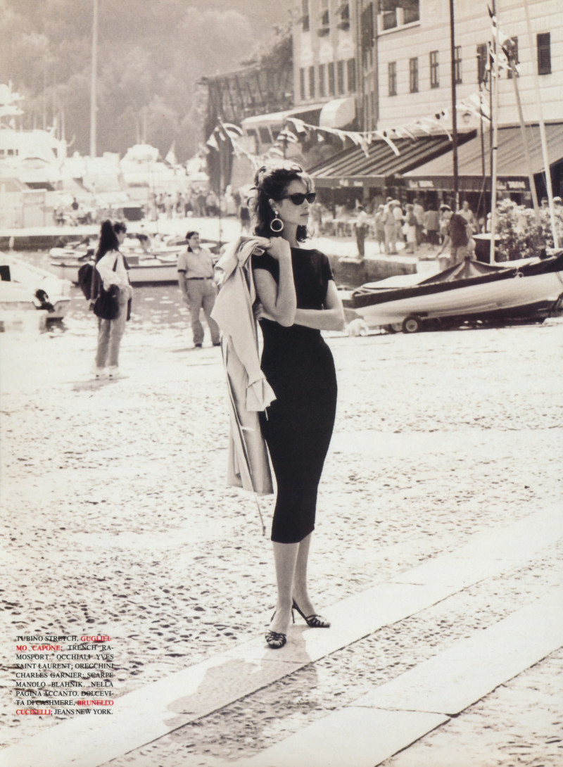 Christy Turlington featured in I found my love in Portofino, December 1992