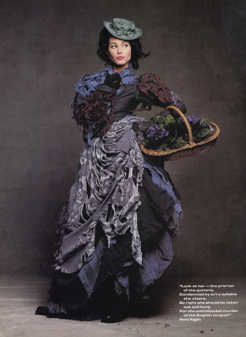 Christy Turlington featured in Flower girl, February 1992