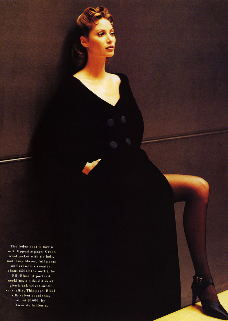 Christy Turlington featured in Falls refined appeal, September 1992