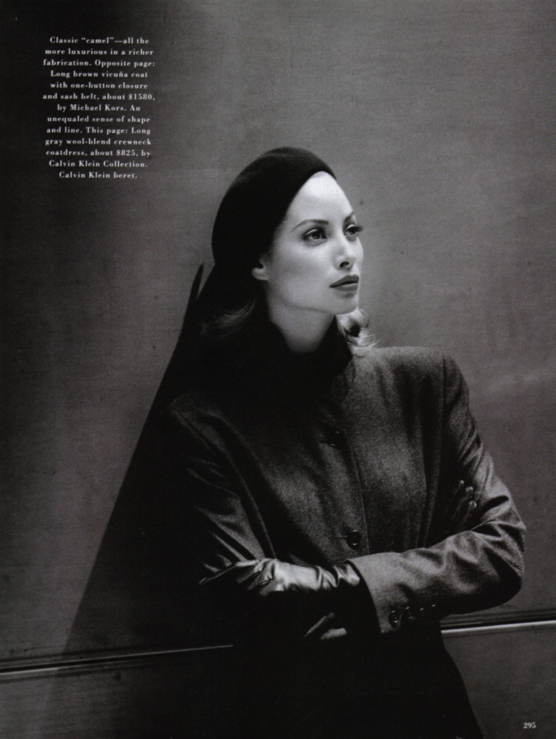 Christy Turlington featured in Falls refined appeal, September 1992