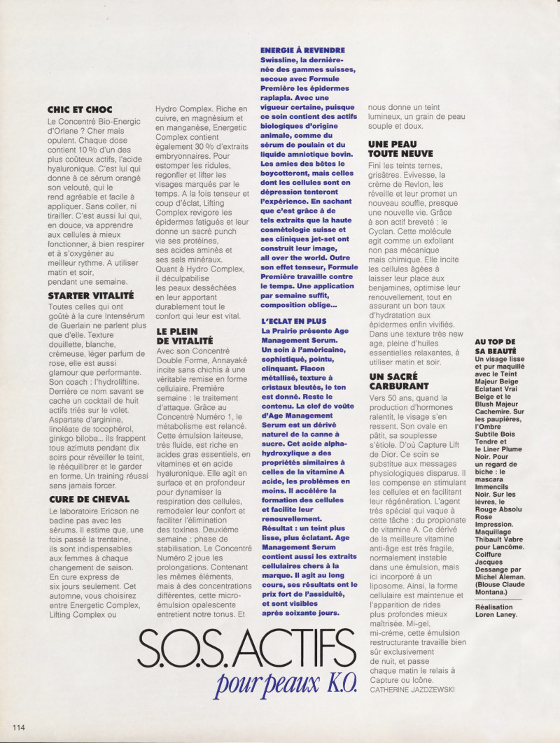 Cures de choc, December 1992