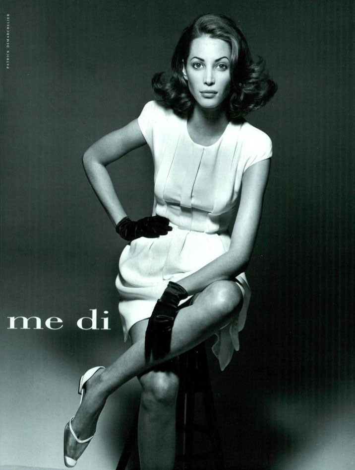 Christy Turlington featured in Christy e Carre, March 1992