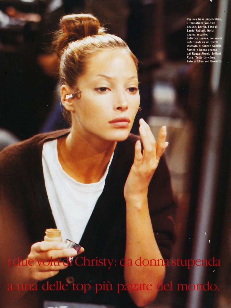 Christy Turlington featured in Christy, August 1992