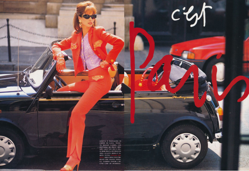 Christy Turlington featured in C\'est Paris, September 1992