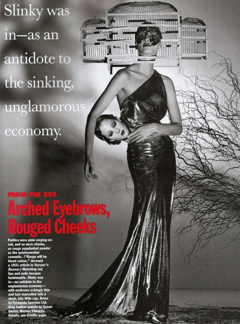 Christy Turlington featured in Beauty secrets from the past, February 1992