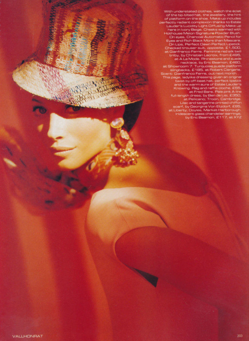 Christy Turlington featured in Beauty, March 1992