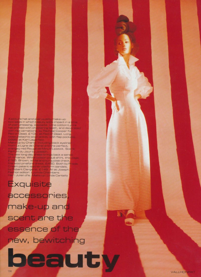 Christy Turlington featured in Beauty, March 1992