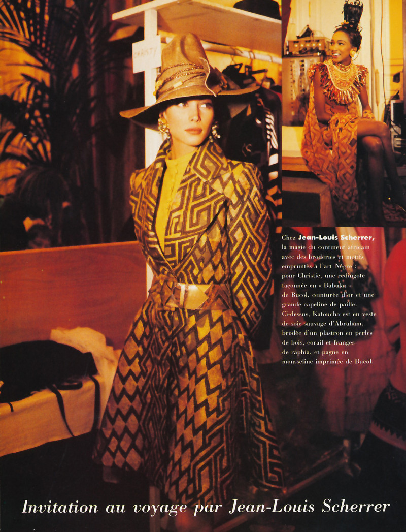 Christy Turlington featured in Ambiance couture, March 1992