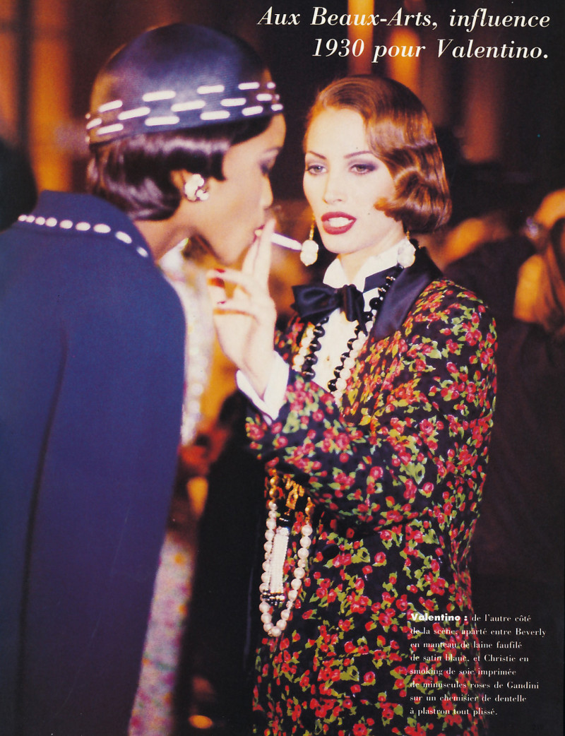 Christy Turlington featured in Ambiance couture, March 1992