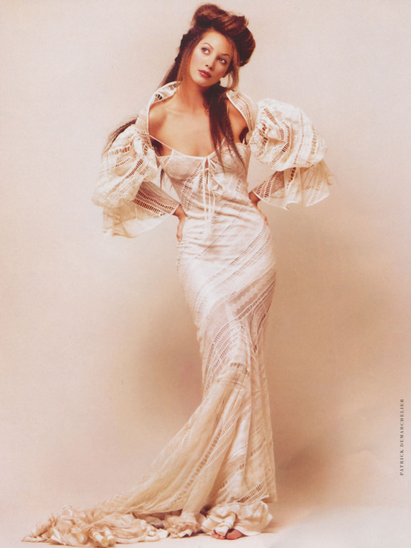 Christy Turlington featured in White, January 1993